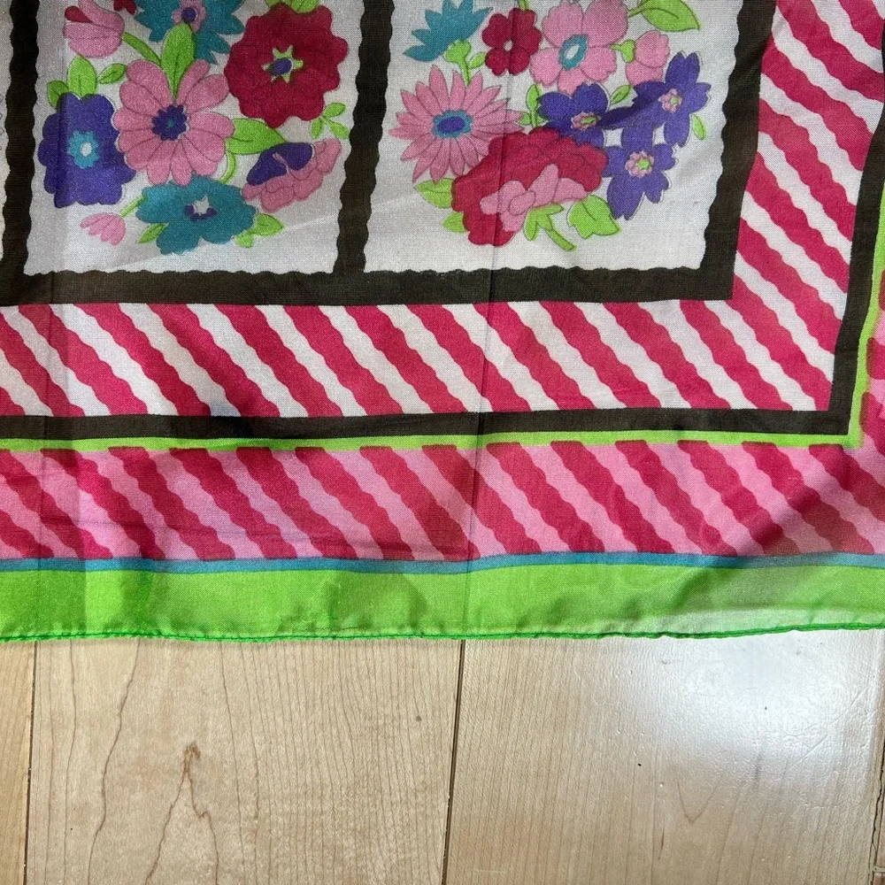 Vintage‎ Floral, Italian Scarf
